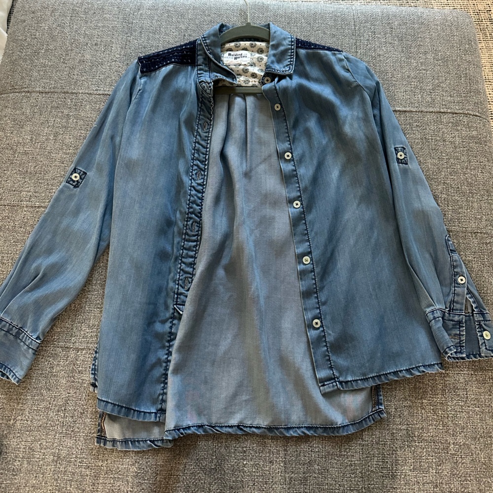 Anthropologie Blue Button Down Shirt